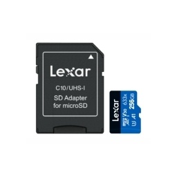 Memoria microSDXC Lexar 256GB 633x UHS-I Blue Series