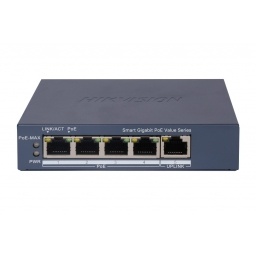 Switch PoE Hikvision Smart 4 puertos gigabit