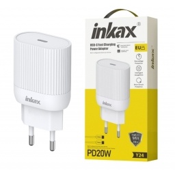 Cargador Inkax USB-C PD 20W blanco