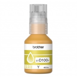 Botella tinta Brother BTD100Y Amarilla