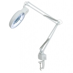 Lampara fija multiproposito articulada con luz y lupa