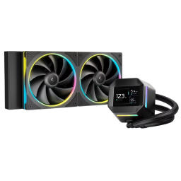 Cooler Liquido DeepCool LM240 Pantalla LCD ARGB Negro