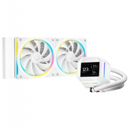 Cooler Liquido DeepCool LM240 Pantalla LCD ARGB Blanco