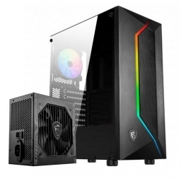 Gabinete MSI Vampiric ARGB + Fuente MAG 550W 80 Plus Bronze