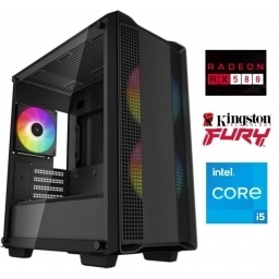 Equipo Gamer Core i5 10400F, 16GB, SSD 480 GB, RX580 8GB