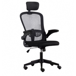Silla de oficina Tyne con posabrazos y apoyacabeza