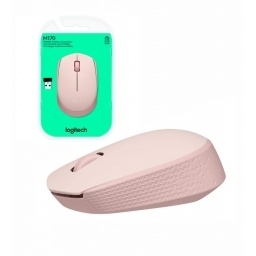 Mouse Logitech M170 inalámbrico rosado