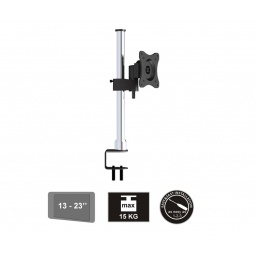 Soporte cromado de escritorio para monitor hasta 27''
