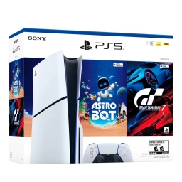 Consola PlayStation 5 Slim con Lectora de Disco - Incluye 2 Juegos (Astro + Gran Turismo 7)