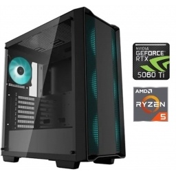 Equipo Gamer Ryzen 5 5600X, 16GB, 500GB NVMe, RTX 5060Ti 16GB