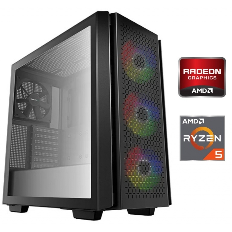 Equipo Gamer Ryzen 5 5600GT, 8GB, SSD 2,5 512GB, Gr�ficos Radeon